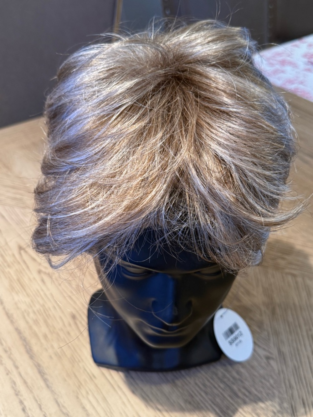 Short Layered Women’s Wig in Light Ash Blonde